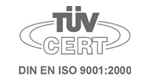 Hacim Makina Kalp : Plastik Enjeksiyon : Kalp : ISO 9001:2000 TV Rheinland Logo
